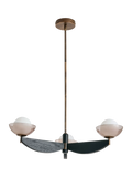 MADE Layla three-arm pendant ceiling light black (British brand)