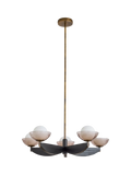 MADE Layla five-arm pendant ceiling light black (British brand)