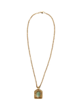By Alona Aiden Aventurine necklace gold plated, imported from the UK