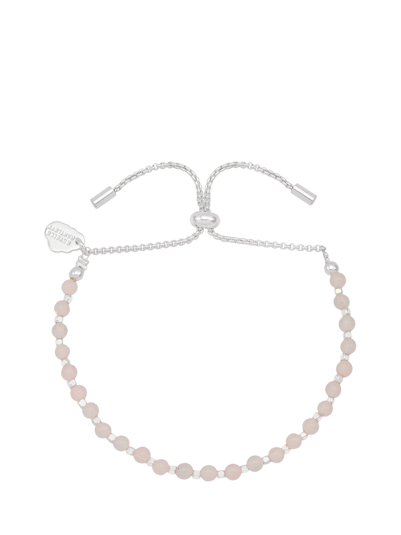 Estella Bartlett rose quartz beaded bracelet silver, UK version