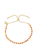 Estella Bartlett Amelia Carnelian Beaded Bracelet Gold, UK version