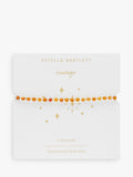 Estella Bartlett Amelia Carnelian Beaded Bracelet Gold, UK version
