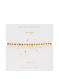 Estella Bartlett Amelia Carnelian Beaded Bracelet Gold, UK version