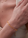 Estella Bartlett Amelia Carnelian Beaded Bracelet Gold, UK version