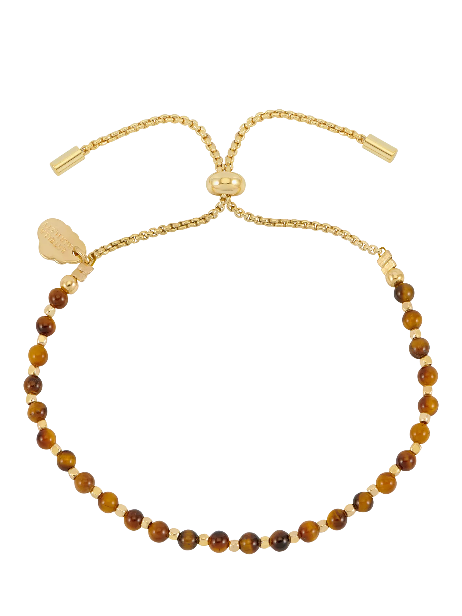 Estella Bartlett Tigers Eye bracelet gold plated 18cm (British brand)