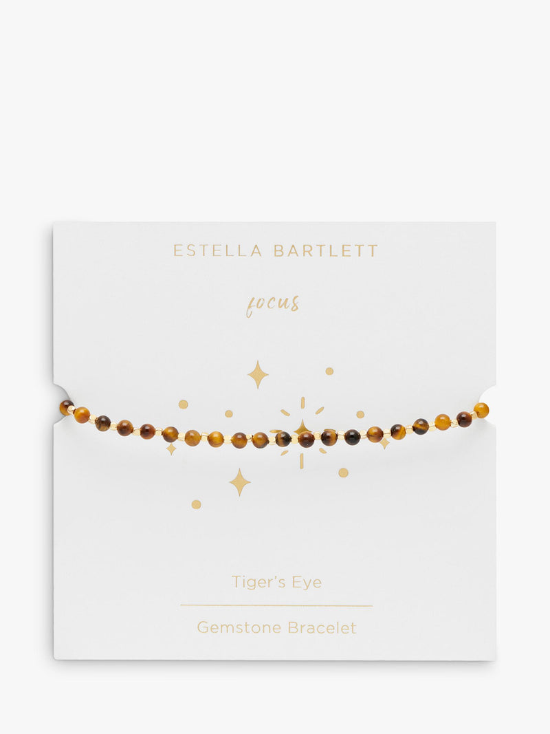 Estella Bartlett Tigers Eye bracelet gold plated 18cm (British brand)