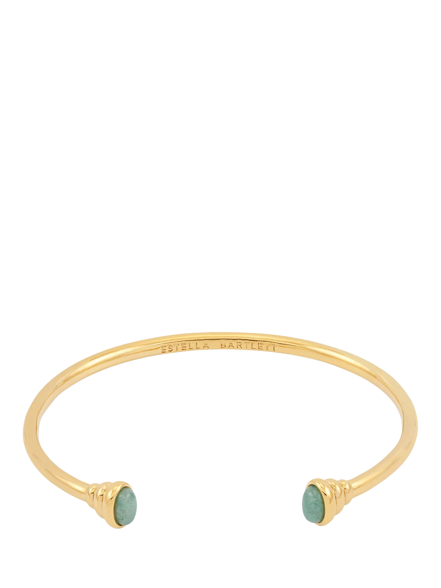 Estella Bartlett gold plated aventurine open bangle - British product