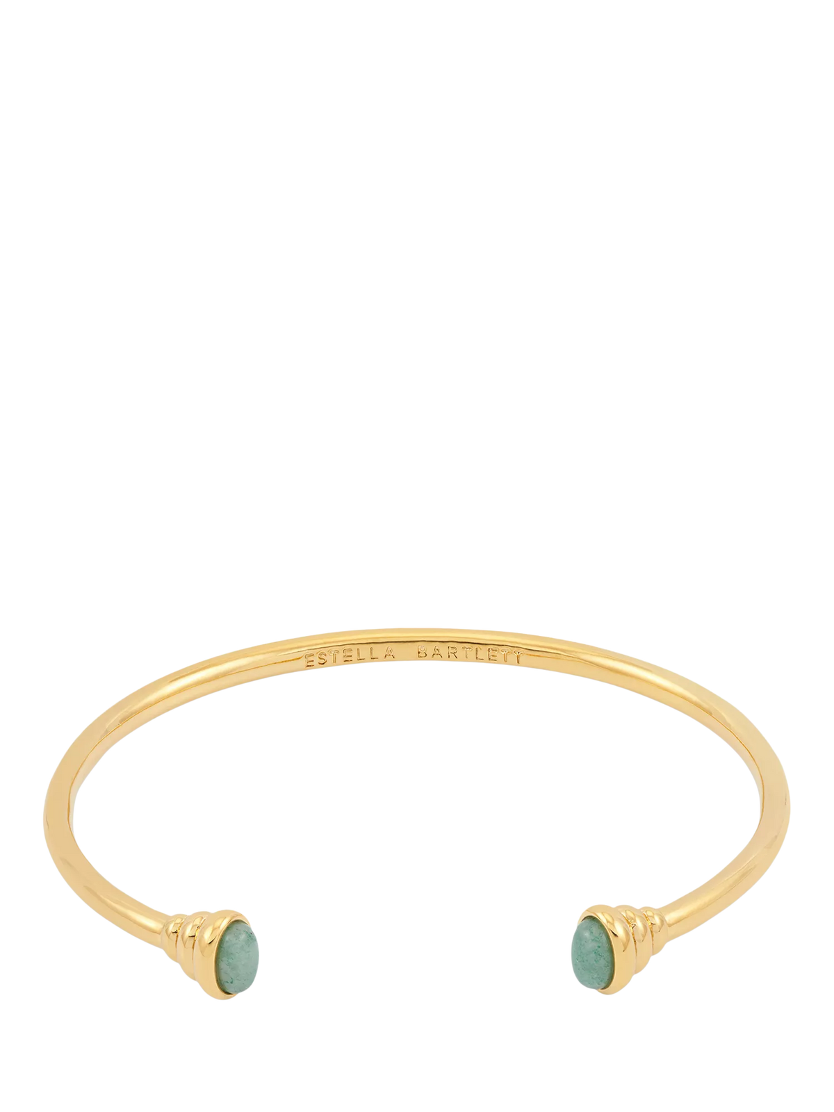 Estella Bartlett gold plated aventurine open bangle - British product