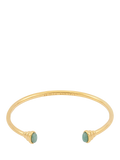 Estella Bartlett gold plated aventurine open bangle - British product