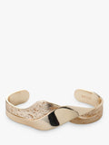 TUTTI gold plated open twist bangle - British product