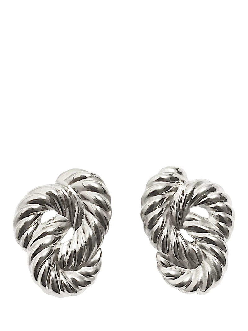 By Alona Lolita braided earrings silver, UK version