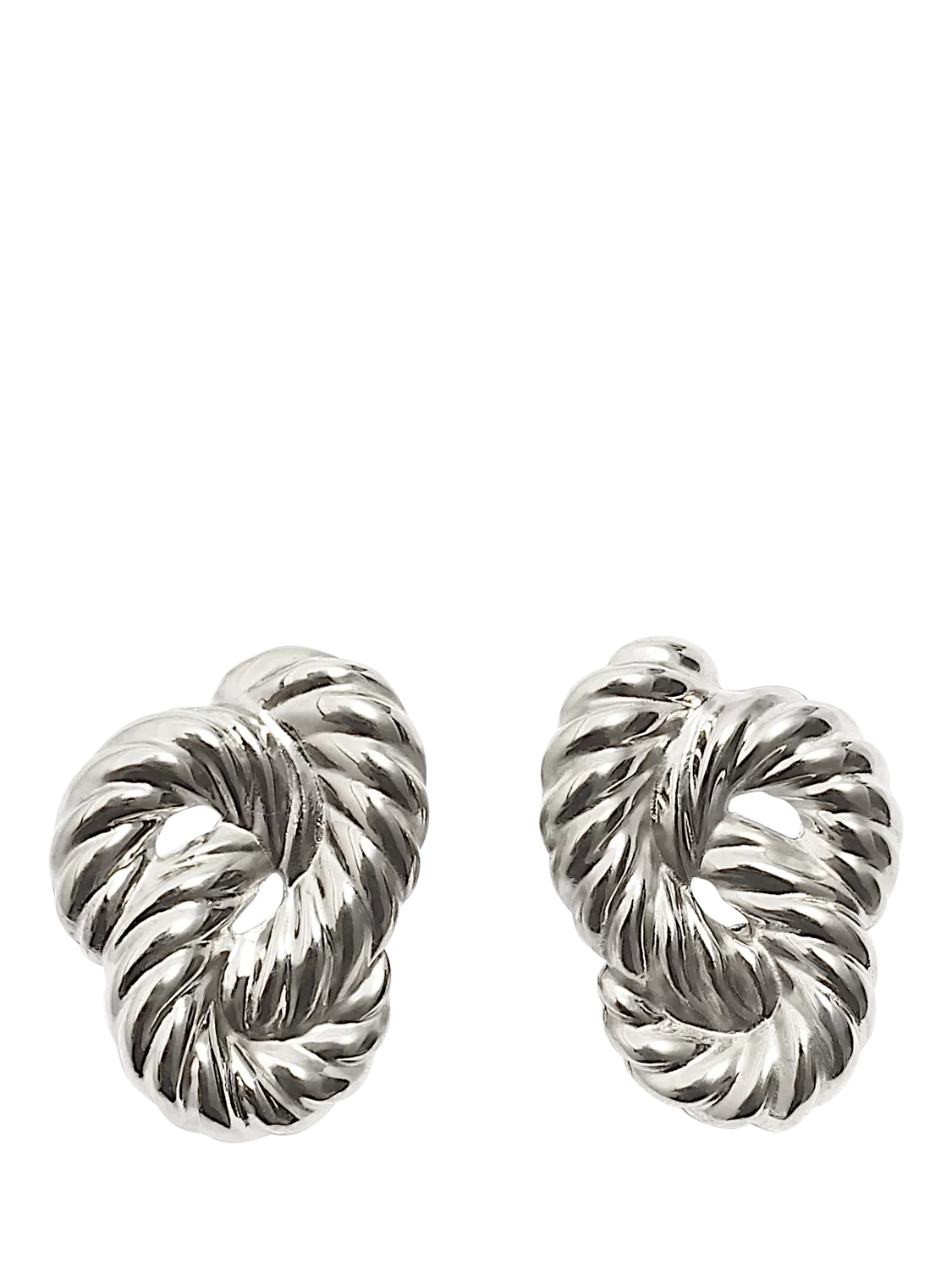 By Alona Lolita braided earrings silver, UK version