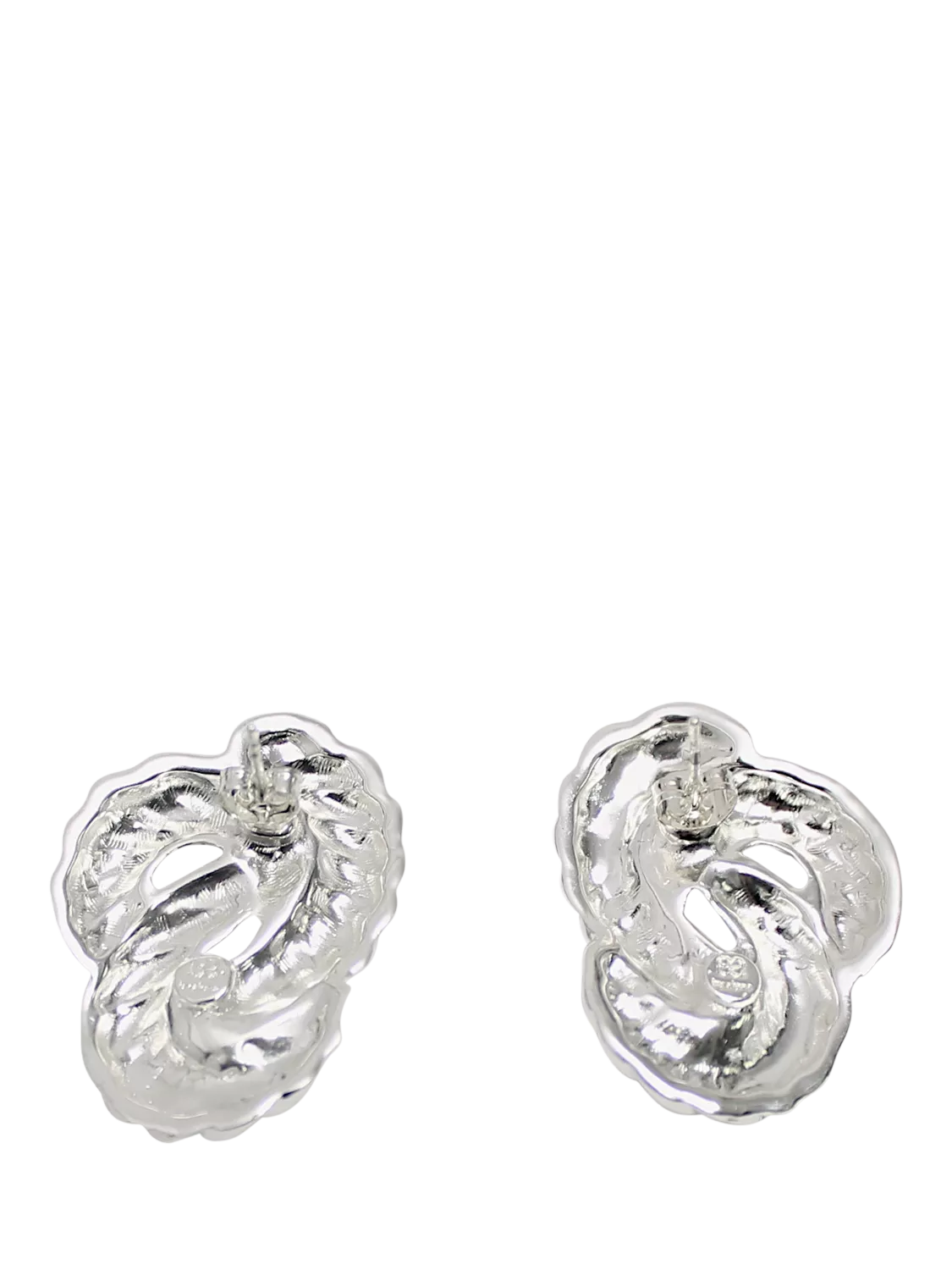 By Alona Lolita braided earrings silver, UK version