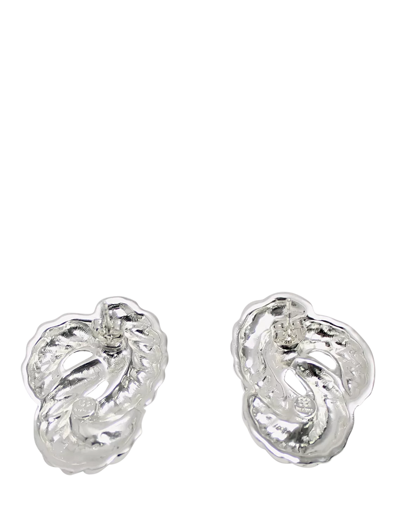 By Alona Lolita braided earrings silver, UK version
