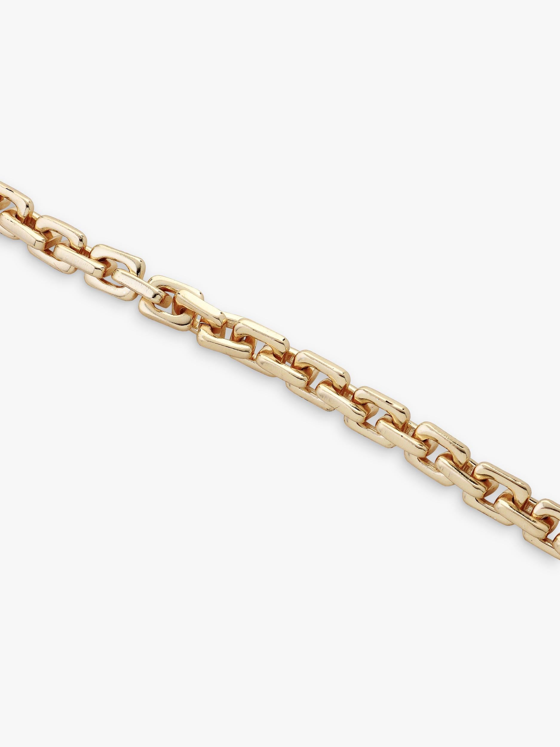 TUTTI square link chain bracelet gold - British product