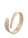 TUTTI textured gold wrap bangle 6.3cm, imported from the UK