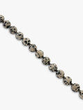TUTTI Dalmatian Jasper stone beaded bracelet 10mm beads gold plated, UK version