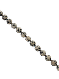 TUTTI Dalmatian Jasper stone beaded bracelet 10mm beads gold plated, UK version