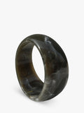 TUTTI grey resin statement bangle, imported from the UK