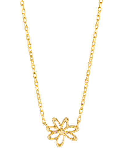 John Lewis Estella Bartlett Wildflower Mini Doodle Flower Pendant Necklace Gold 44cm- Buy online at McGrocer