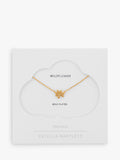 Estella Bartlett gold necklace with doodle flower pendant - British product