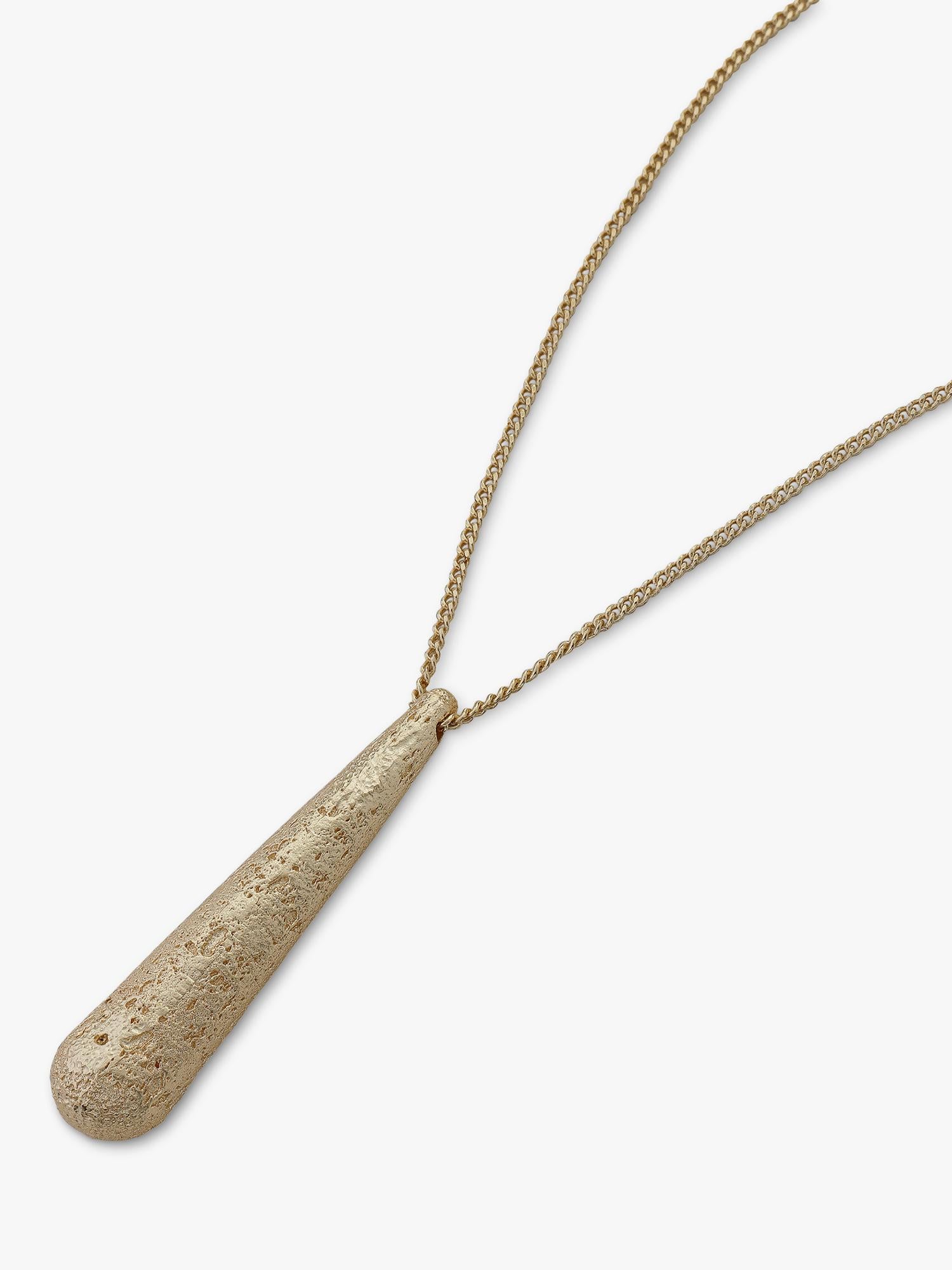 TUTTI gold dome pendant necklace 65cm, imported from the UK