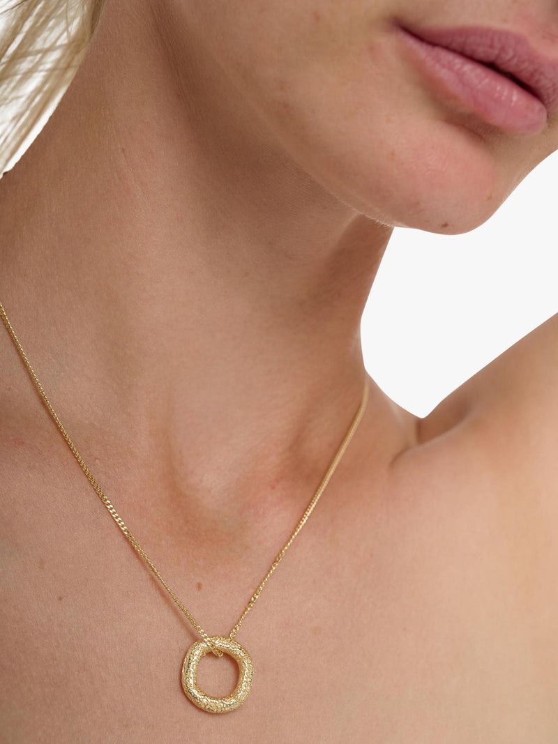 TUTTI gold ring pendant necklace imported from the UK