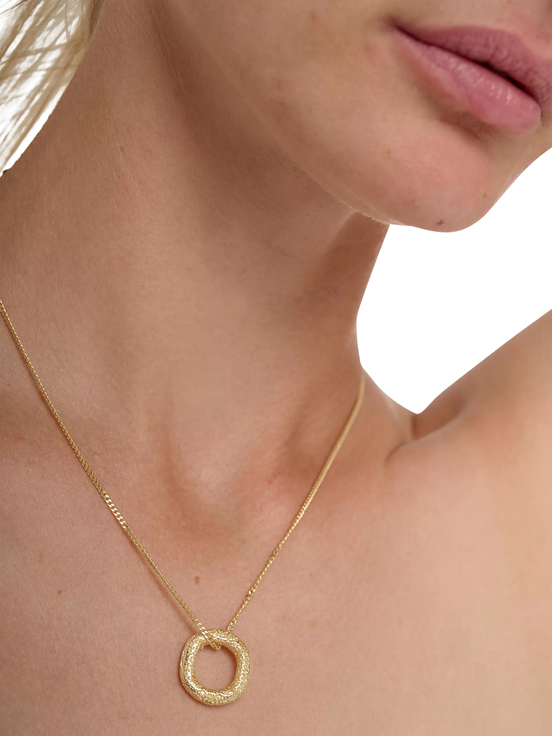 TUTTI gold ring pendant necklace imported from the UK