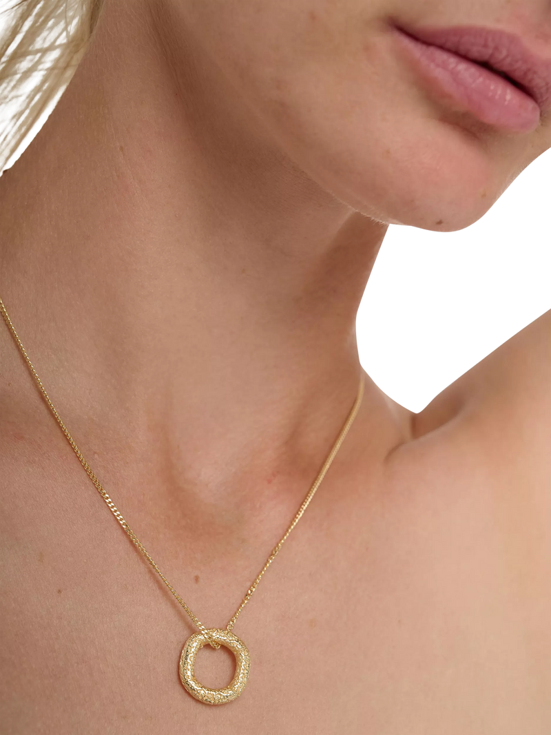 TUTTI gold ring pendant necklace imported from the UK