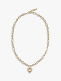 TUTTI chunky chain heart pendant necklace gold, UK version
