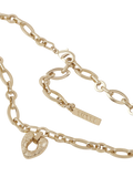 TUTTI chunky chain heart pendant necklace gold, UK version