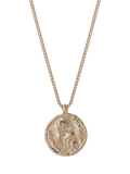 TUTTI textured disc pendant necklace - British product