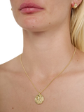 TUTTI textured disc pendant necklace - British product