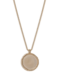 TUTTI textured disc pendant necklace - British product