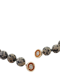TUTTI Dalmatian Jasper beaded necklace 43cm, UK version