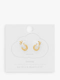 Estella Bartlett heart cubic zirconia hoop earrings - British product