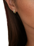 Estella Bartlett heart cubic zirconia hoop earrings - British product