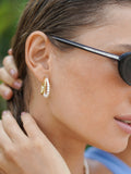 Estella Bartlett pearl double illusion hoop earrings - British product
