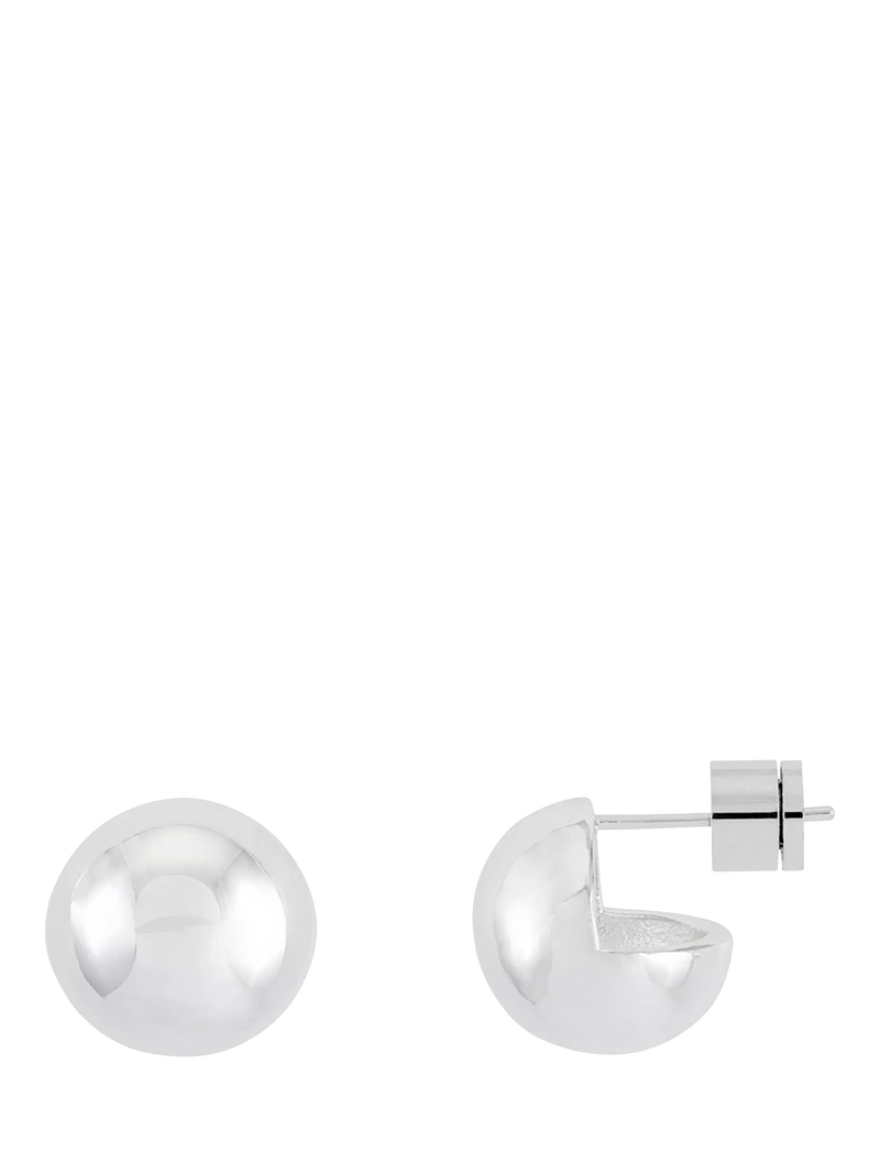 Estella Bartlett maxi ball stud earrings silver (British brand)