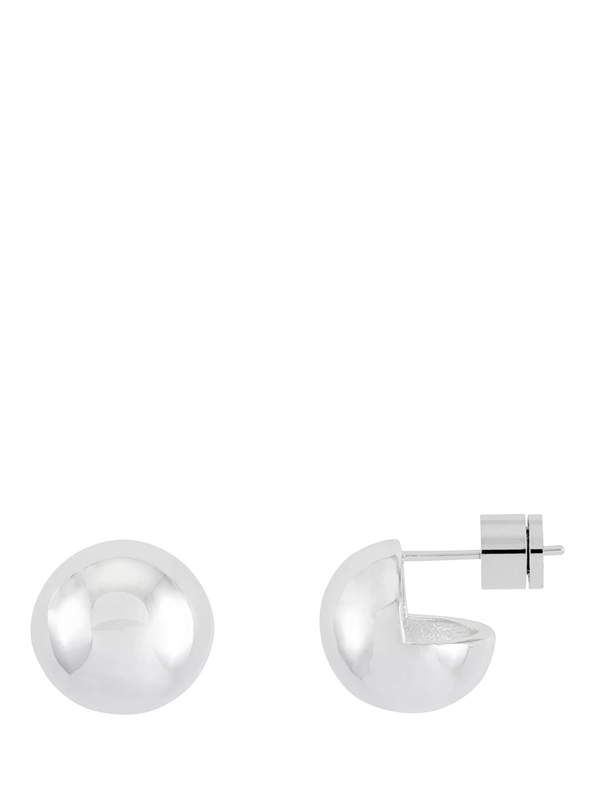 Estella Bartlett maxi ball stud earrings silver (British brand)