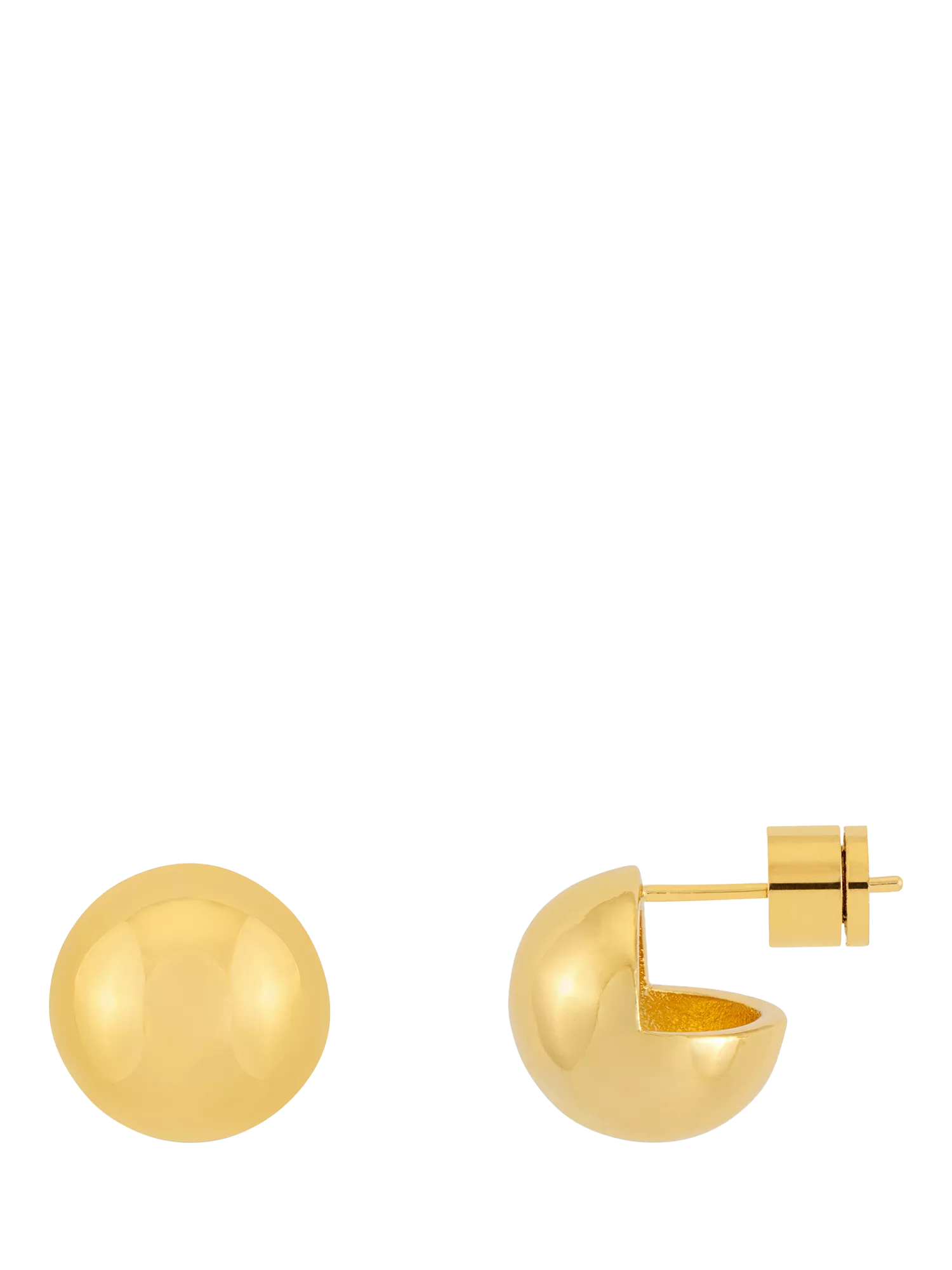 Estella Bartlett The Edit Maxi Ball Stud Earrings, Gold