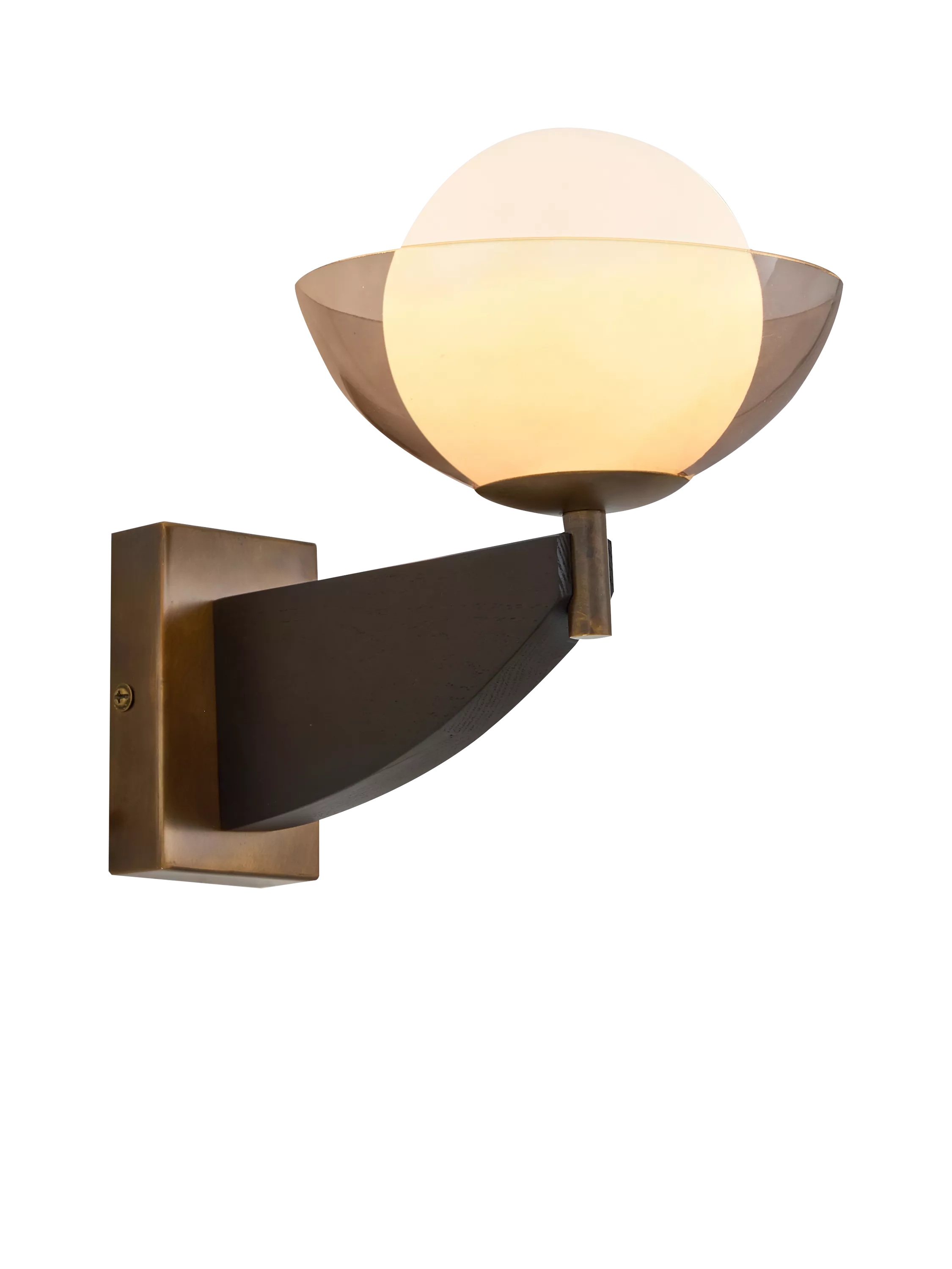 MADE Layla black glass orb wall light, UK version