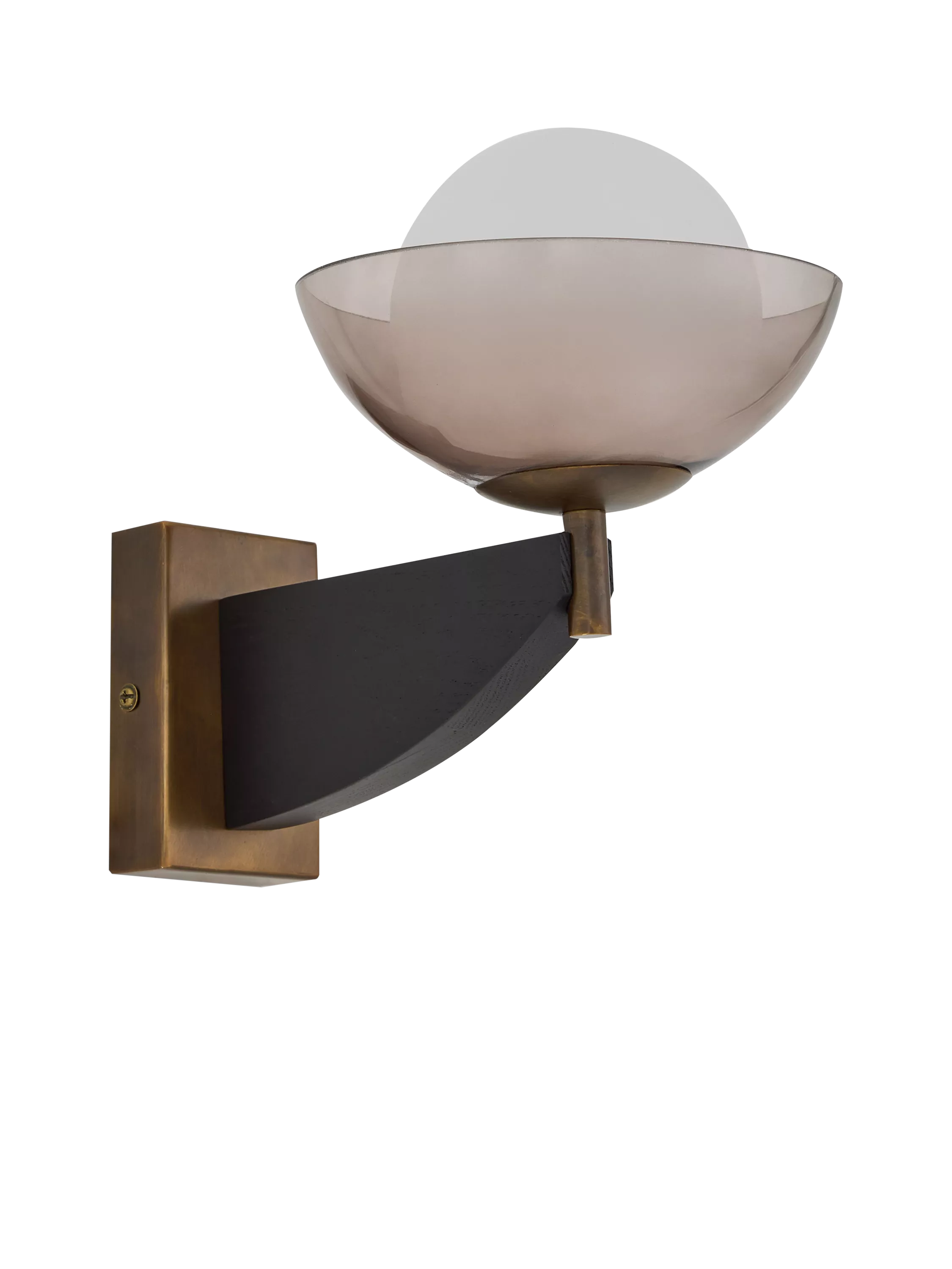 MADE Layla black glass orb wall light, UK version