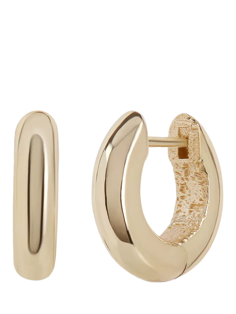 TUTTI small shade hoop earrings in gold, imported from the UK