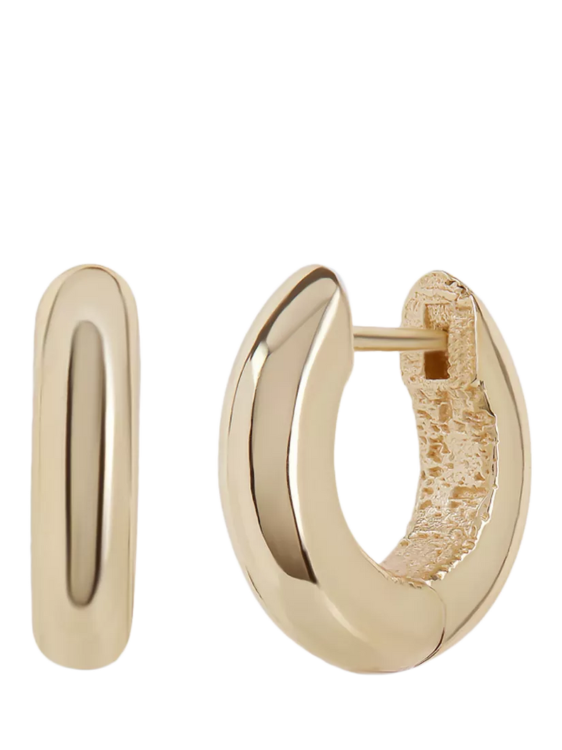 TUTTI small shade hoop earrings in gold, imported from the UK