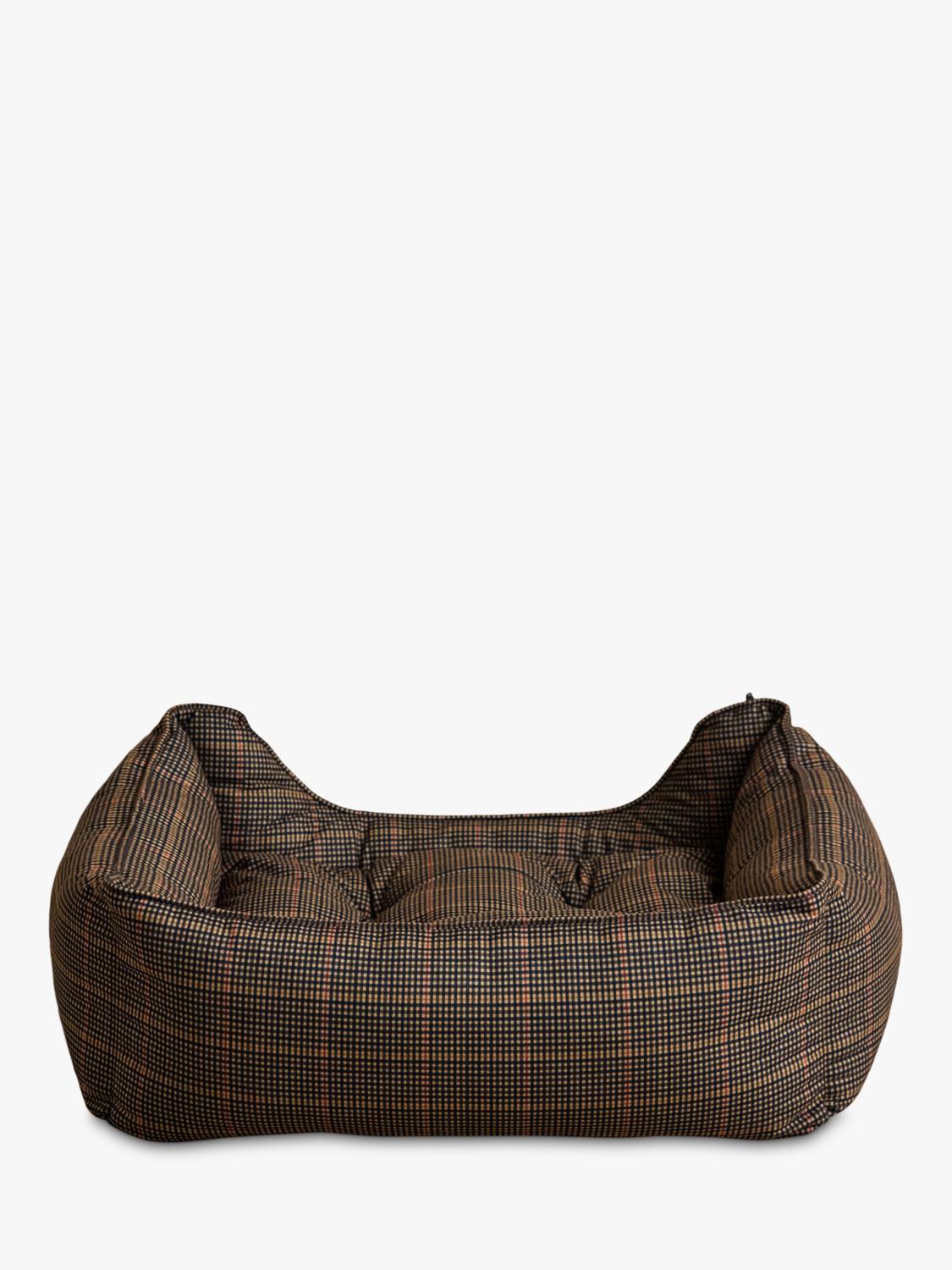 Joules Henson Check pet bed with padded sides, UK version