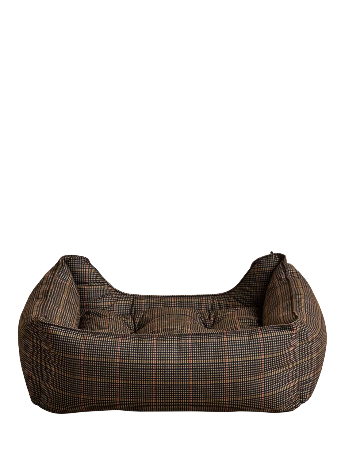 Joules Henson Check pet bed with padded sides, UK version