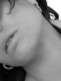 TUTTI silver hoop earrings with textured inner - British product