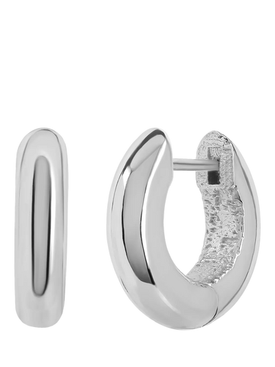 John Lewis TUTTI Waved Hoop Earrings Silver- Buy online at McGrocer