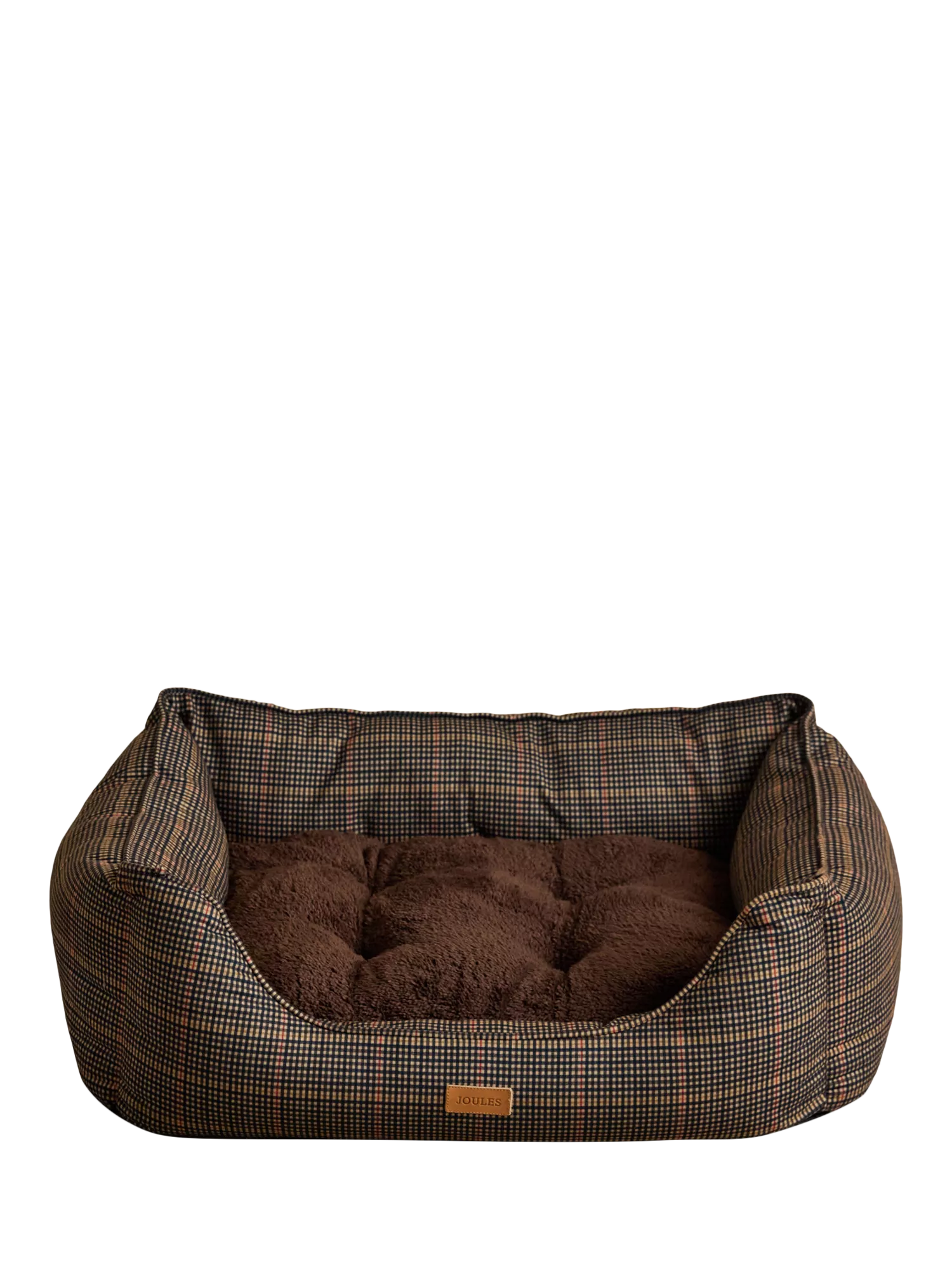 Joules Henson Check rectangular pet bed, UK version
